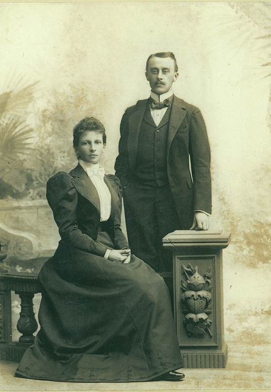 Władysław i Zofia z Czetwertyńskich Zamoyscy, lata dziewięćdziesiąte XIX w., fotografia zabytkowa