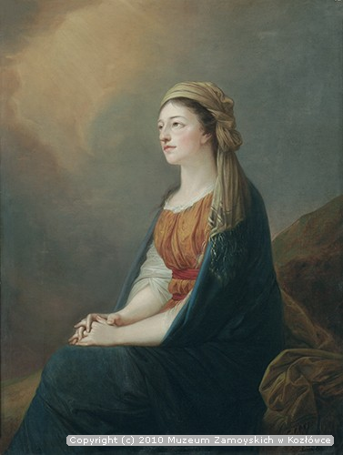 Kopia portretu Marii z Czartoryskich Wirtemberskiej (1768–1854) według Heinricha Friedricha Fügera („A. Grabowski Kop. 1872”)